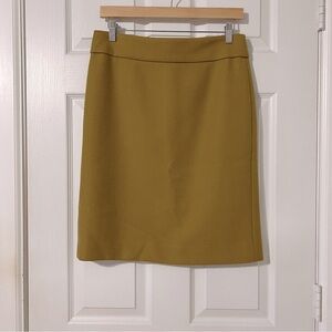 J. Crew wool skirt in mustard yellow - 6